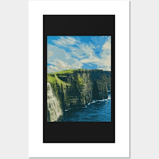 Ocean Cliff - Landscape Posters and Art